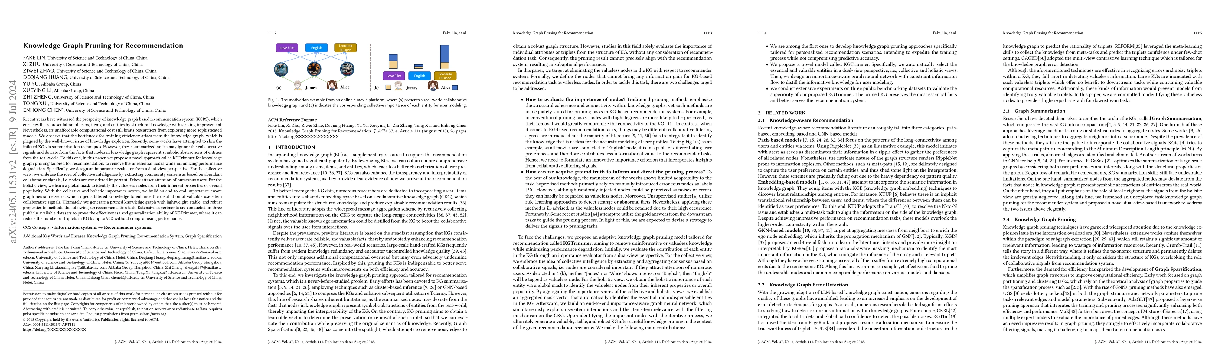Thumbnail for Knowledge Graph Pruning for Recommendation