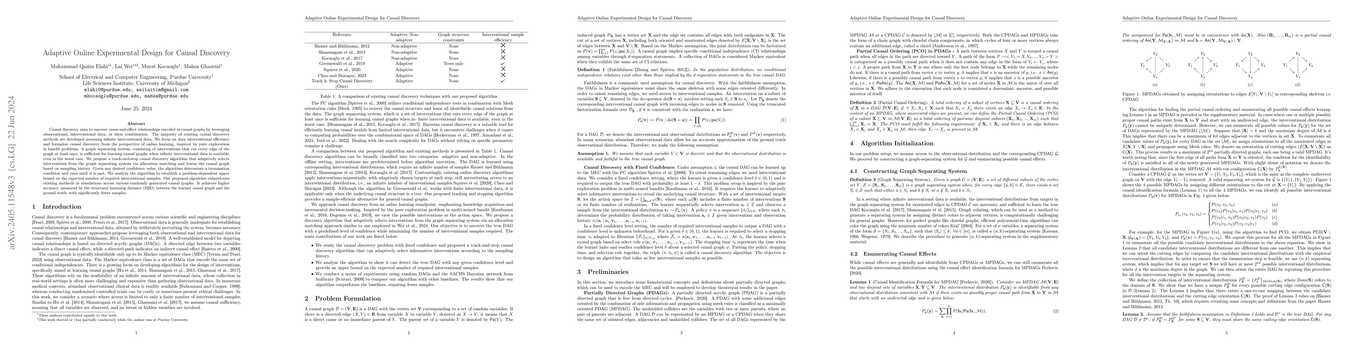 Thumbnail for Adaptive Online Experimental Design for Causal Discovery