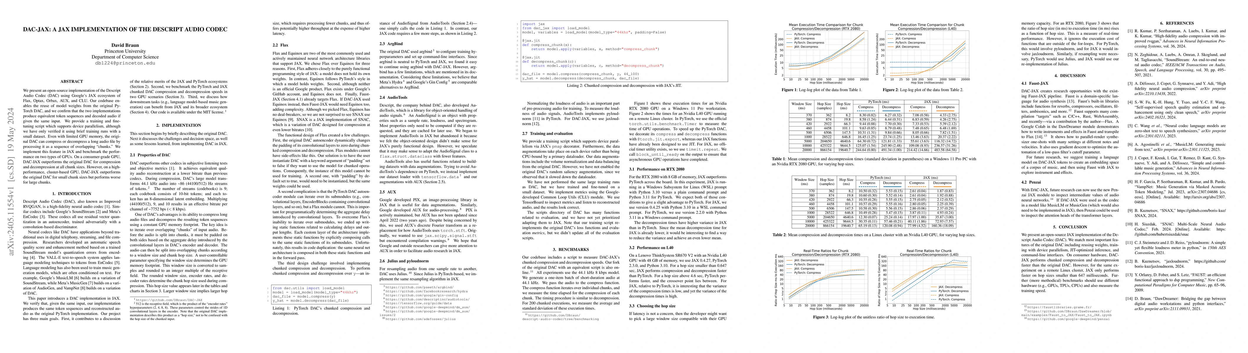 Thumbnail for DAC-JAX: A JAX Implementation of the Descript Audio Codec