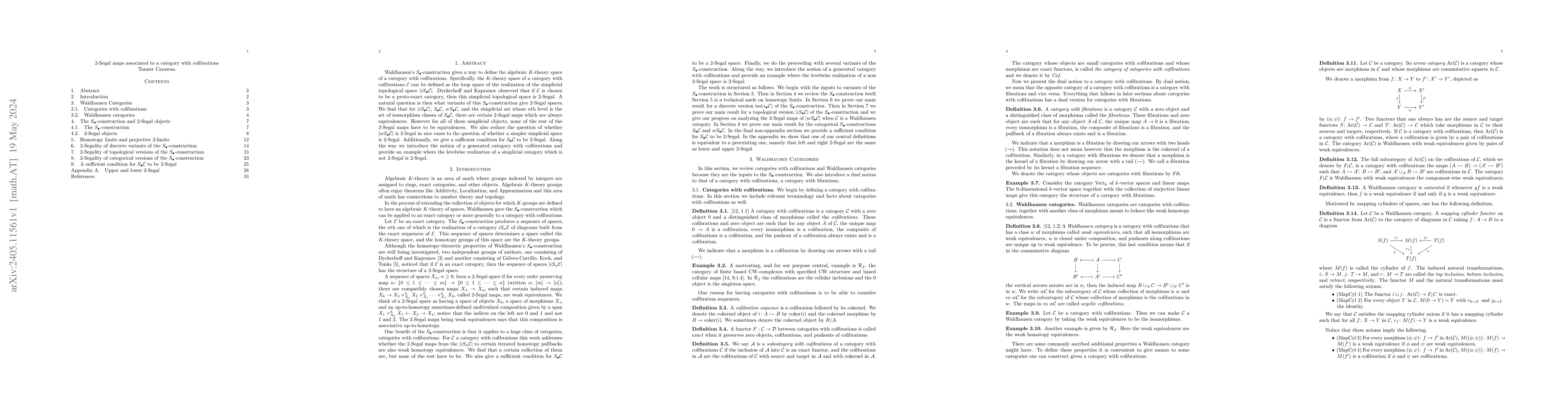 Thumbnail for 2-Segal maps associated to a category with cofibrations
