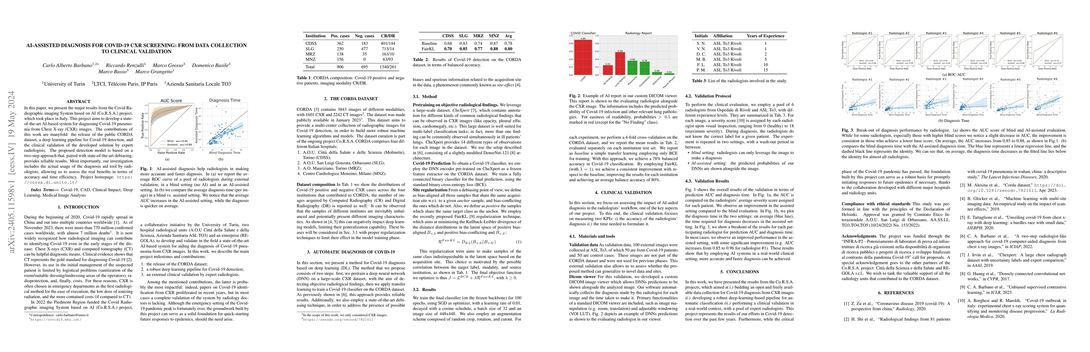 Thumbnail for AI-Assisted Diagnosis for Covid-19 CXR Screening: From Data Collection
  to Clinical Validation