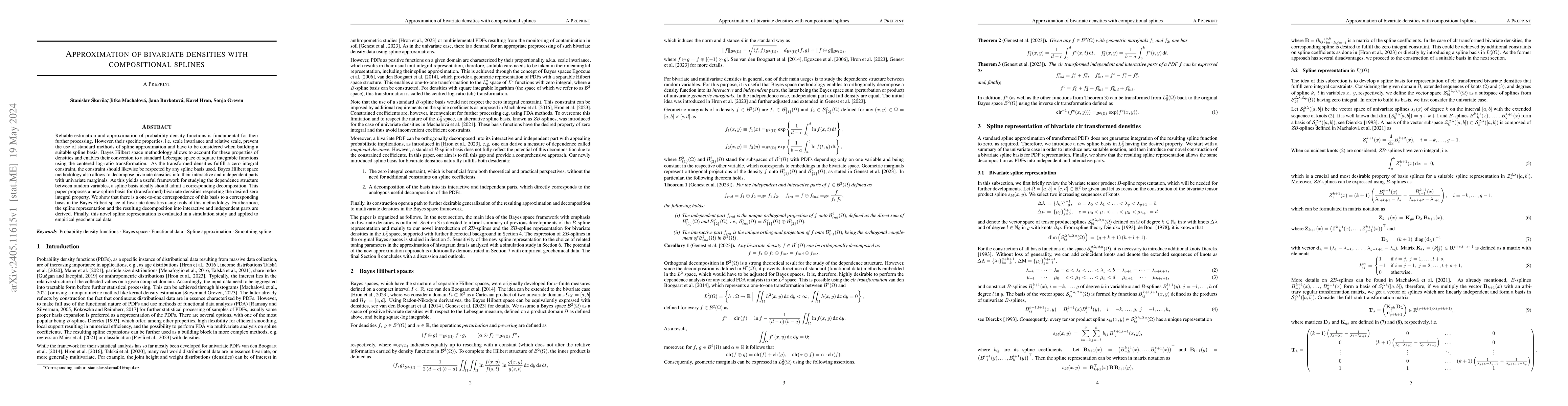 Thumbnail for Approximation of bivariate densities with compositional splines