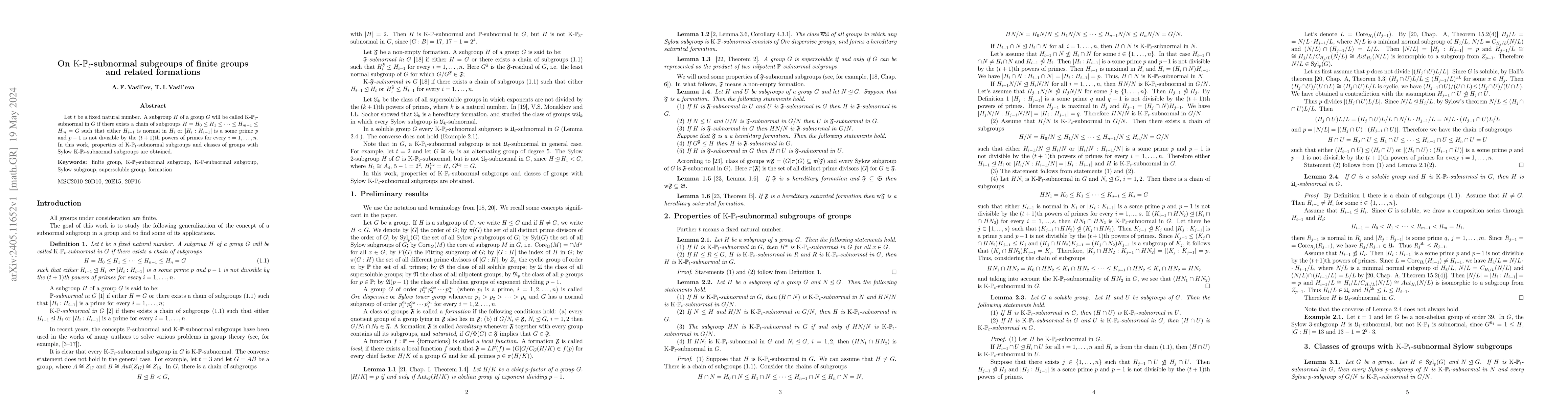 Thumbnail for On $\mathrm{K}$-$\mathbb{P}_{t}$-subnormal subgroups of finite groups
  and related formations