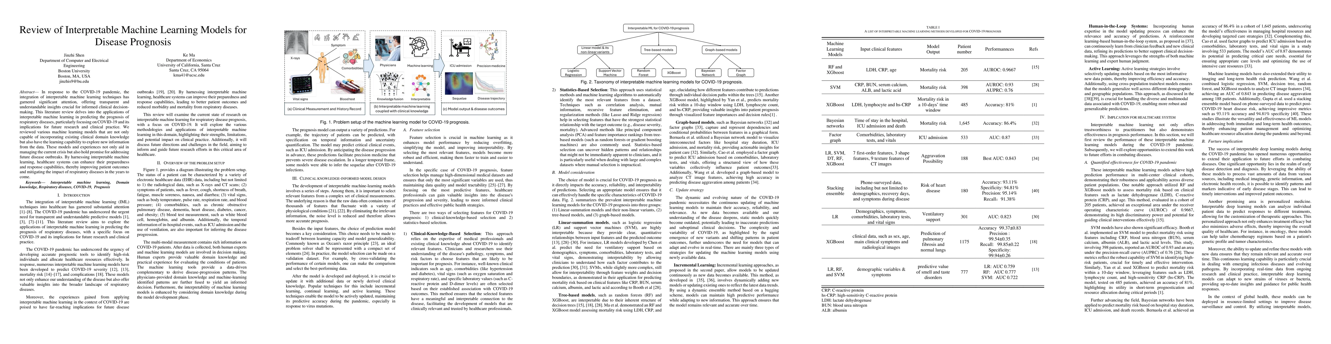 Thumbnail for Interpretable Machine Learning Enhances Disease Prognosis: Applications
  on COVID-19 and Onward