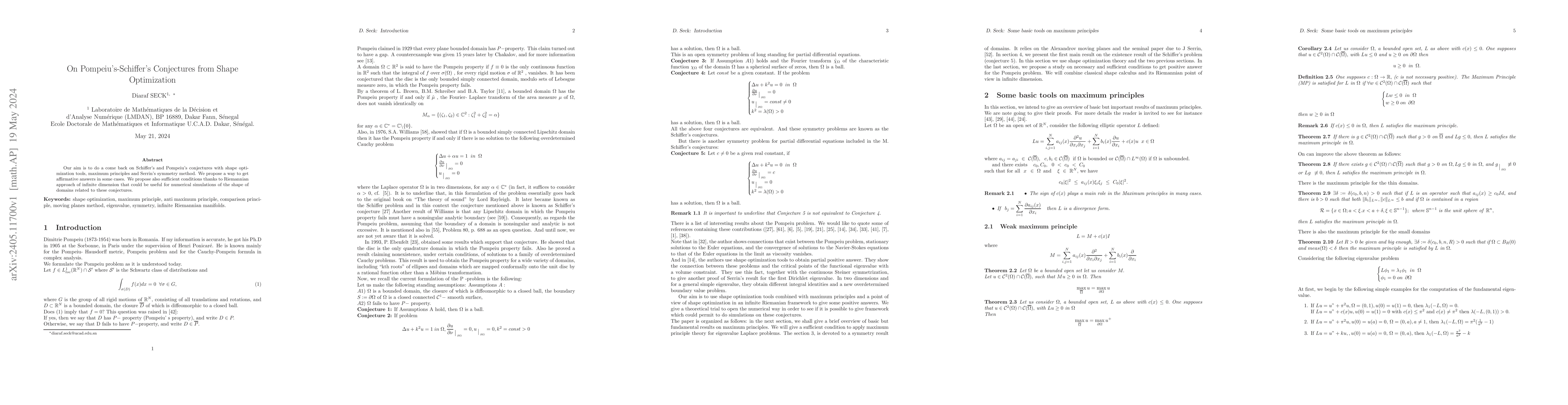 Thumbnail for On Pompeiu's-Schiffer's Conjectures from Shape Optimization