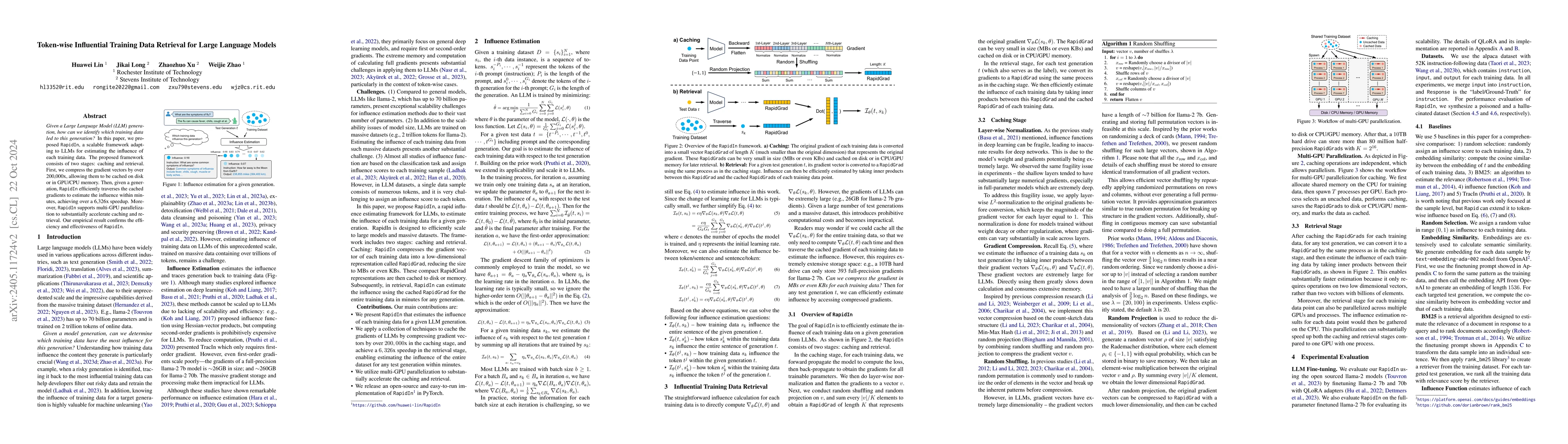 Thumbnail for Token-wise Influential Training Data Retrieval for Large Language Models