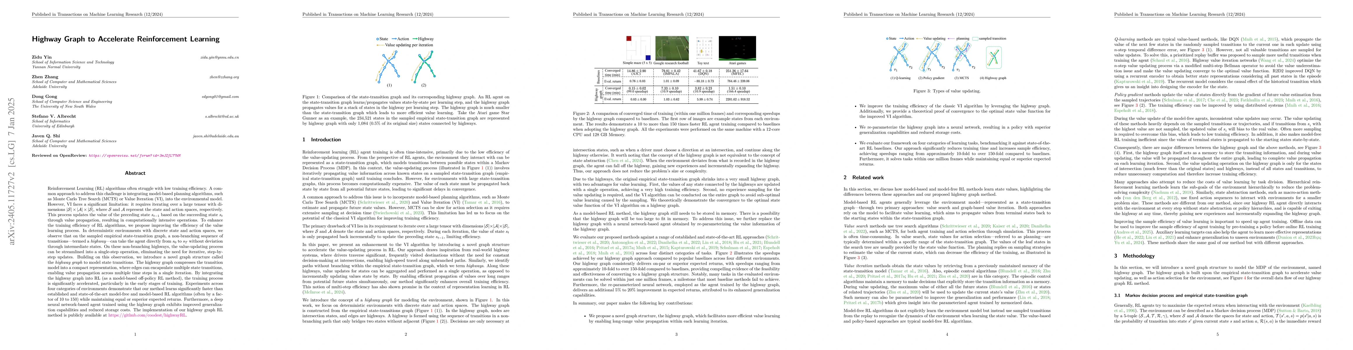 Thumbnail for Highway Graph to Accelerate Reinforcement Learning
