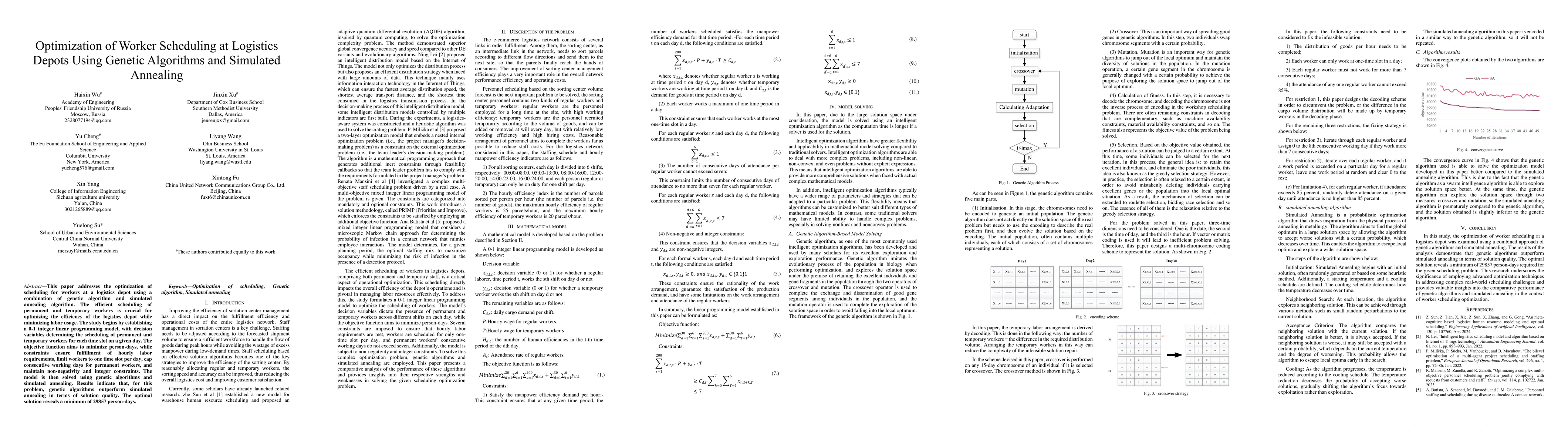 Thumbnail for Optimization of Worker Scheduling at Logistics Depots Using Genetic
  Algorithms and Simulated Annealing