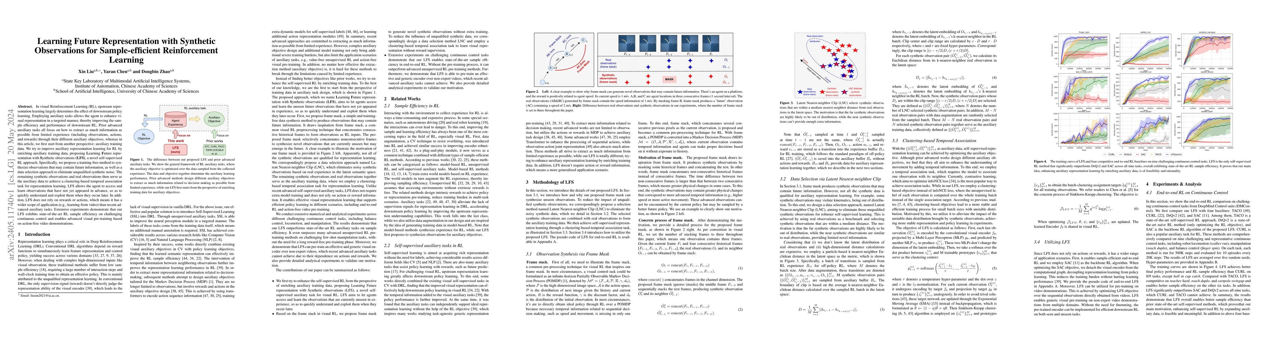 Thumbnail for Learning Future Representation with Synthetic Observations for
  Sample-efficient Reinforcement Learning