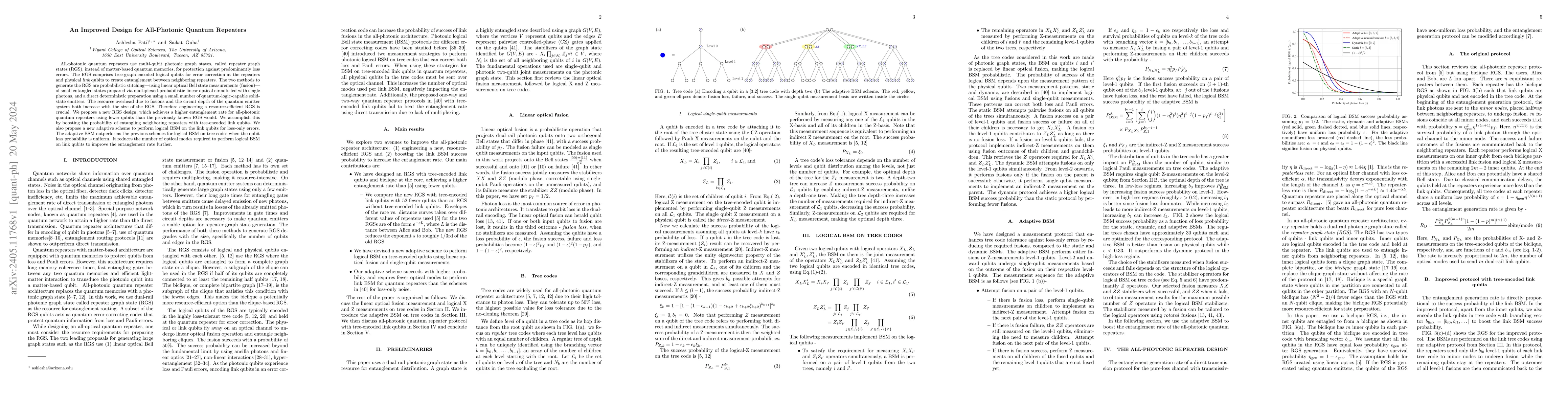 Thumbnail for An Improved Design for All-Photonic Quantum Repeaters