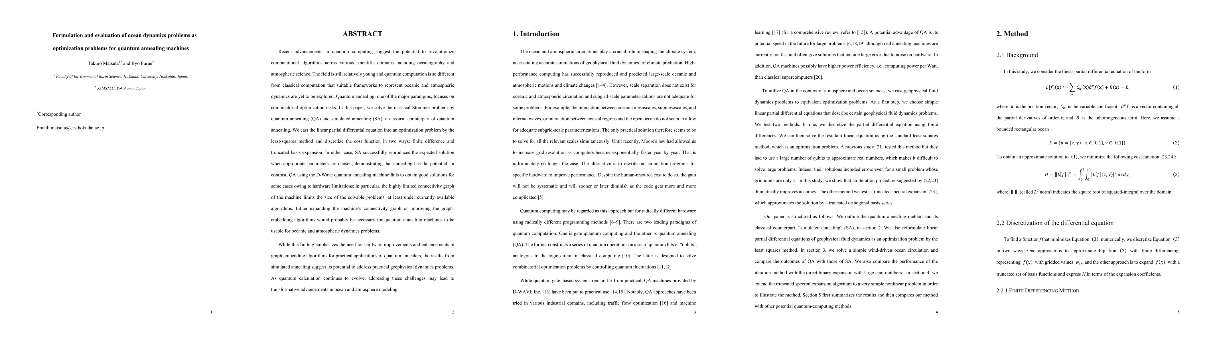 Thumbnail for Formulation and evaluation of ocean dynamics problems as optimization
  problems for quantum annealing machines