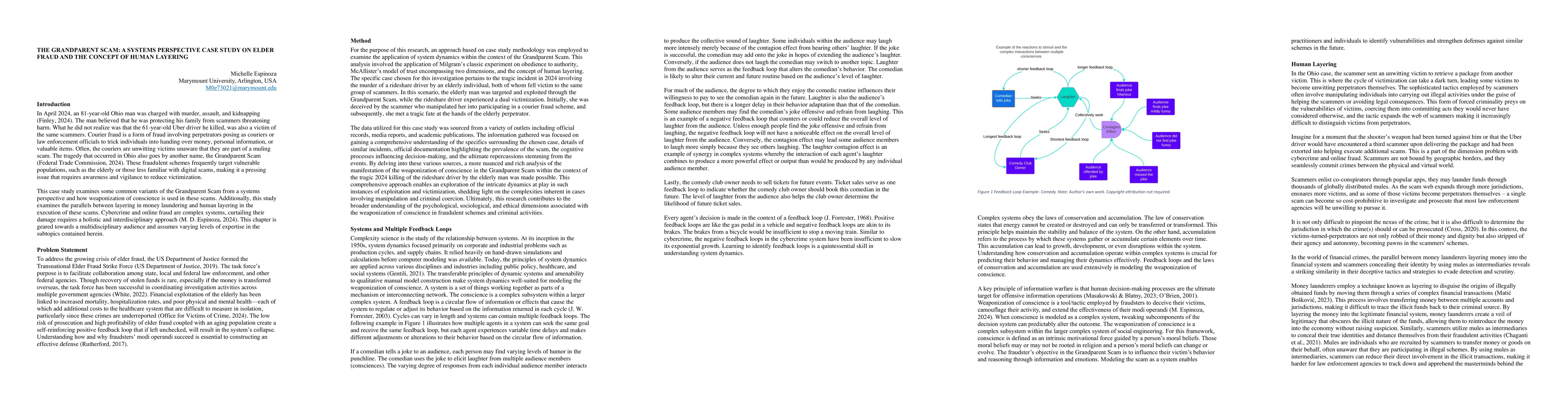 Thumbnail for The Grandparent Scam: A Systems Perspective Case Study On Elder Fraud
  And The Concept Of Human Layering