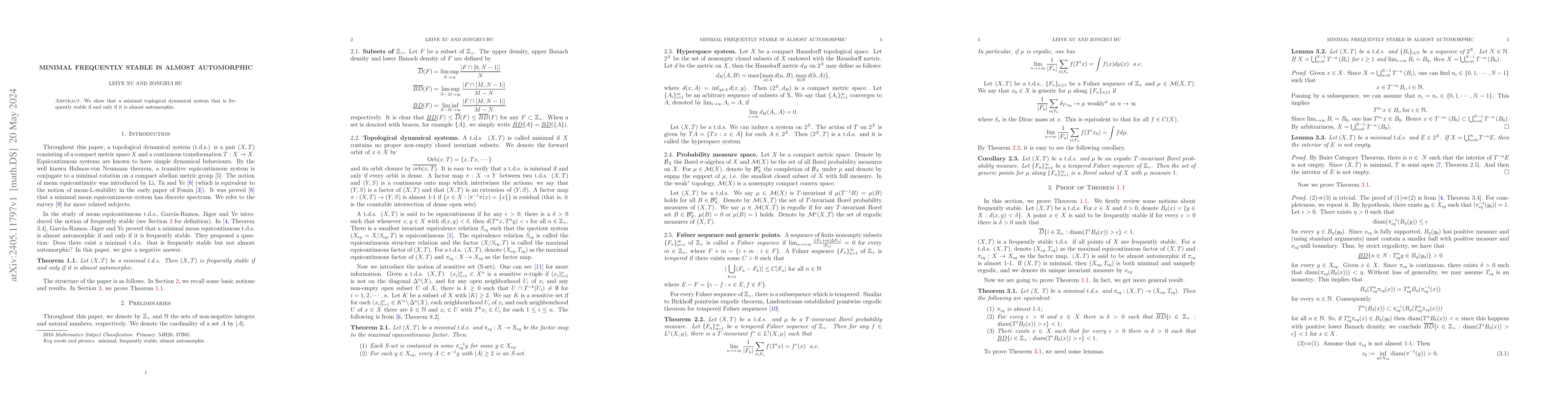 Thumbnail for Minimal frequently stable is almost automorphic