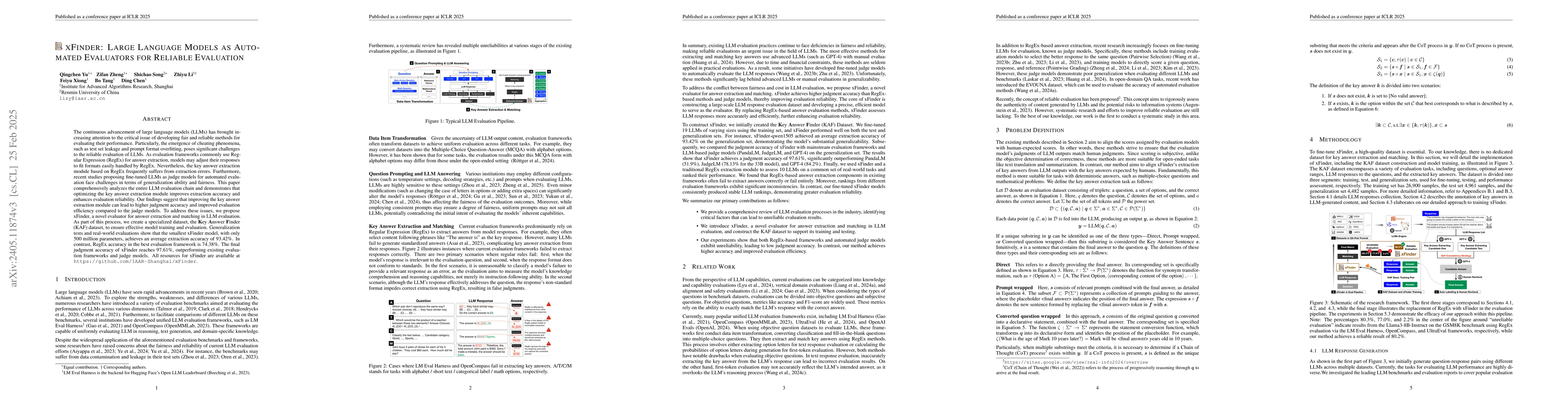 Thumbnail for xFinder: Robust and Pinpoint Answer Extraction for Large Language Models