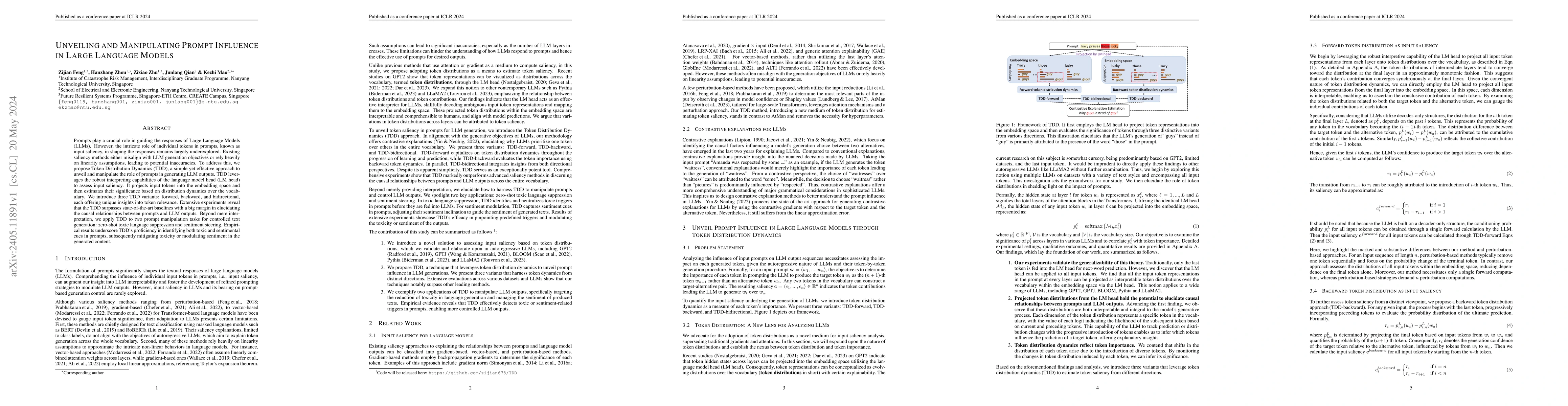 Thumbnail for Unveiling and Manipulating Prompt Influence in Large Language Models