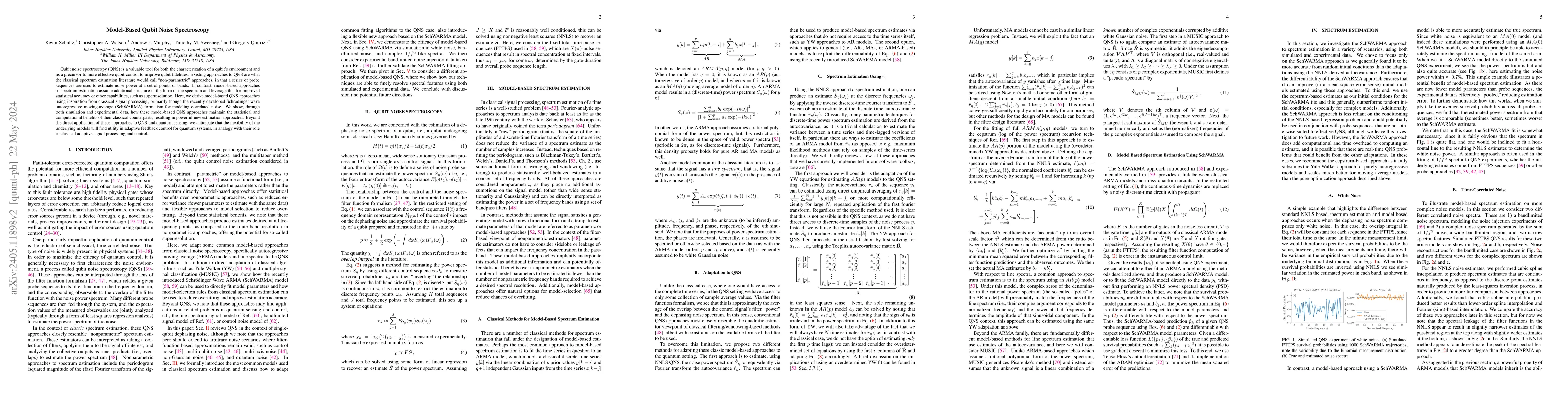 Thumbnail for Model-Based Qubit Noise Spectroscopy
