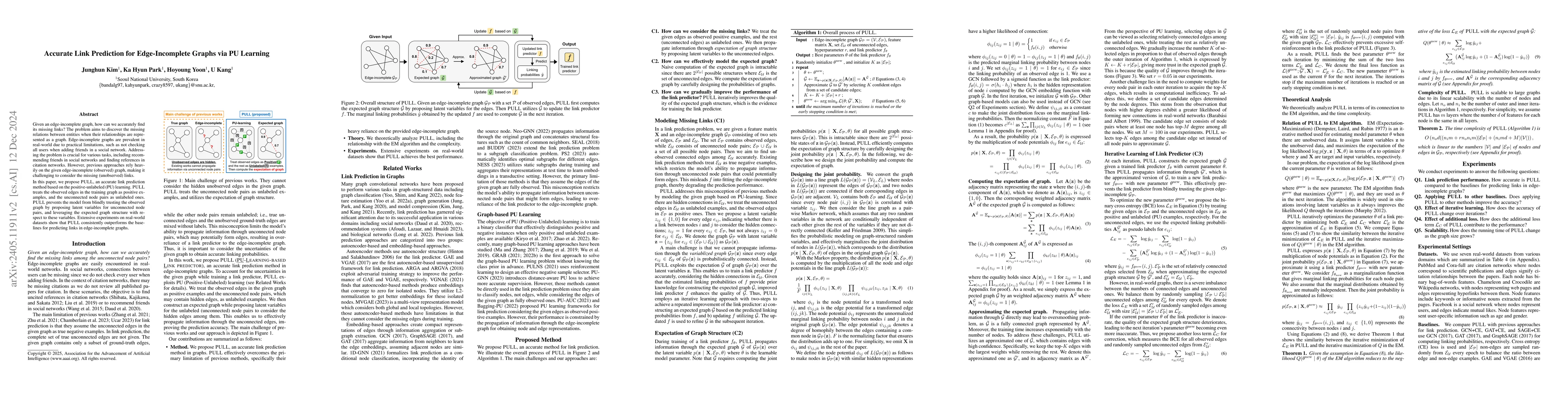 Thumbnail for PULL: PU-Learning-based Accurate Link Prediction