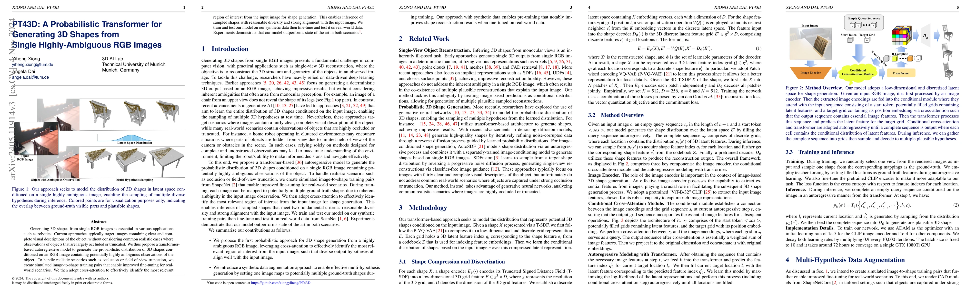 Thumbnail for PT43D: A Probabilistic Transformer for Generating 3D Shapes from Single
  Highly-Ambiguous RGB Images