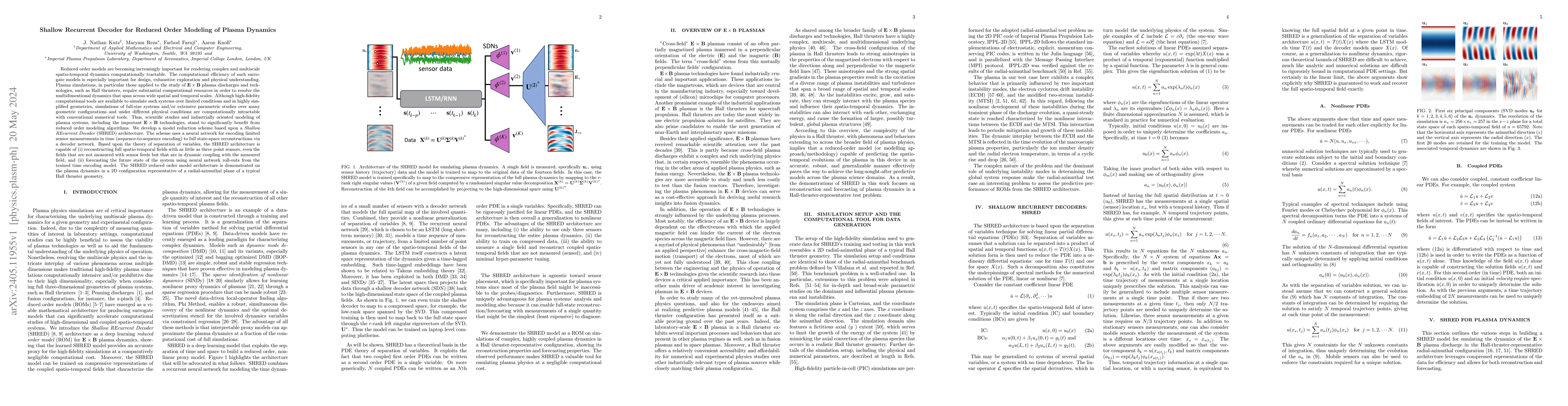 Thumbnail for Shallow Recurrent Decoder for Reduced Order Modeling of Plasma Dynamics