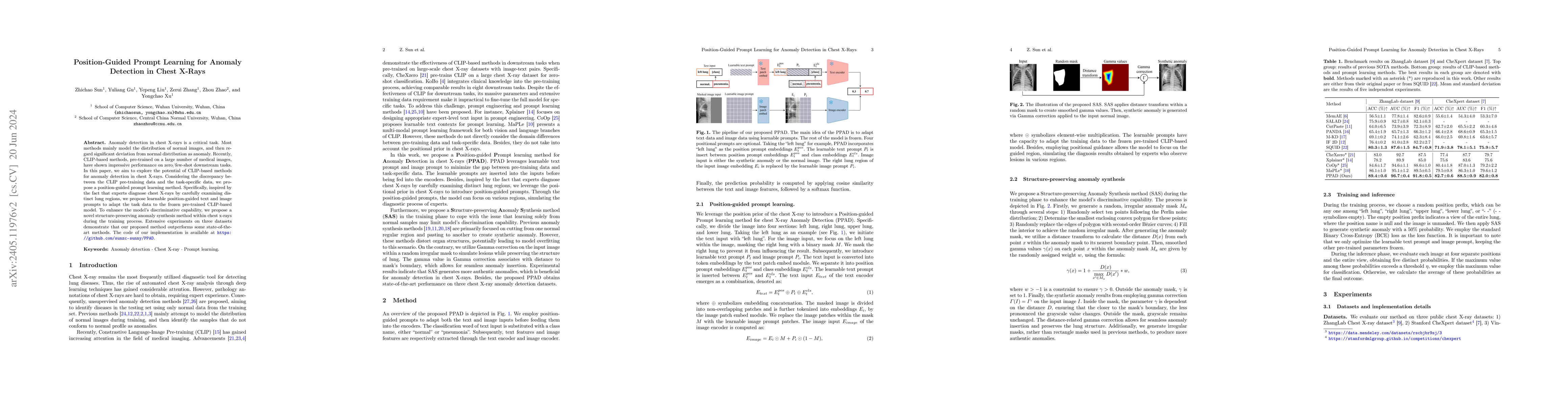 Thumbnail for Position-Guided Prompt Learning for Anomaly Detection in Chest X-Rays