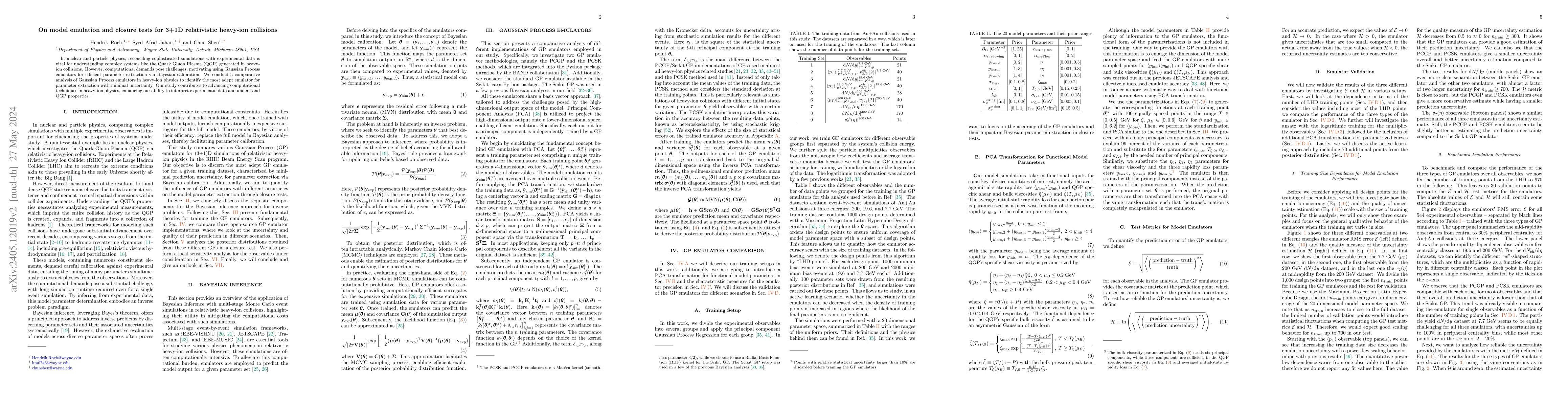 Thumbnail for On model emulation and closure tests for 3+1D relativistic heavy-ion
  collisions