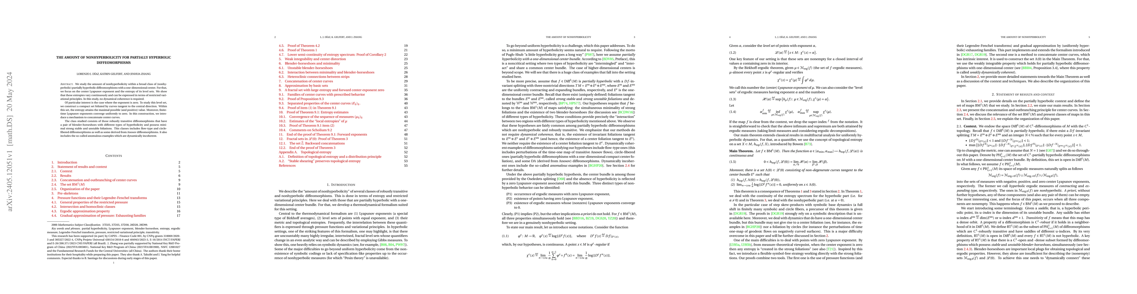 Thumbnail for The amount of nonhyperbolicity for partially hyperbolic diffeomorphisms