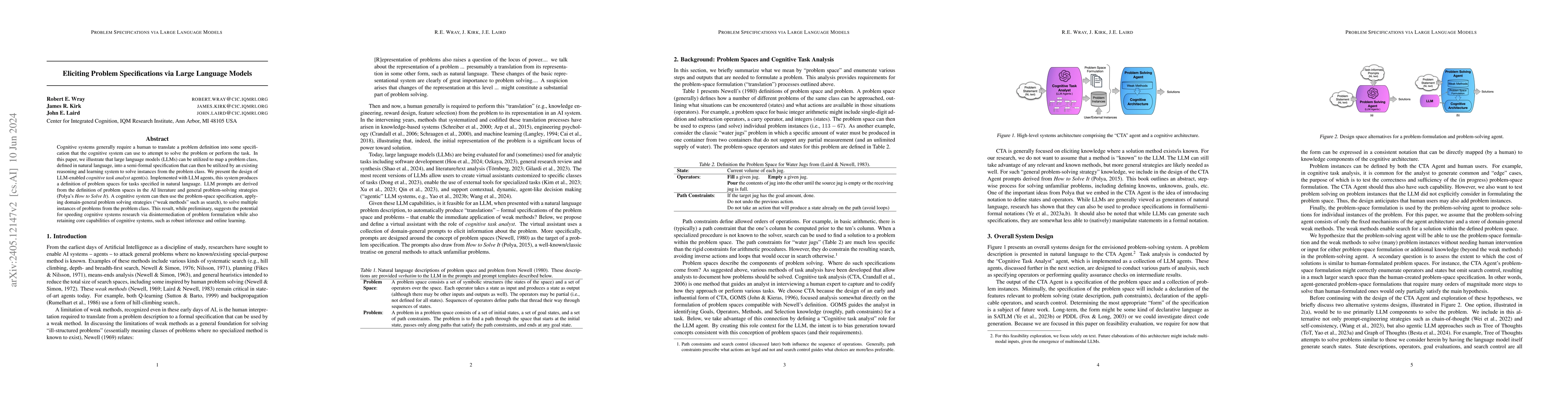 Thumbnail for Eliciting Problem Specifications via Large Language Models