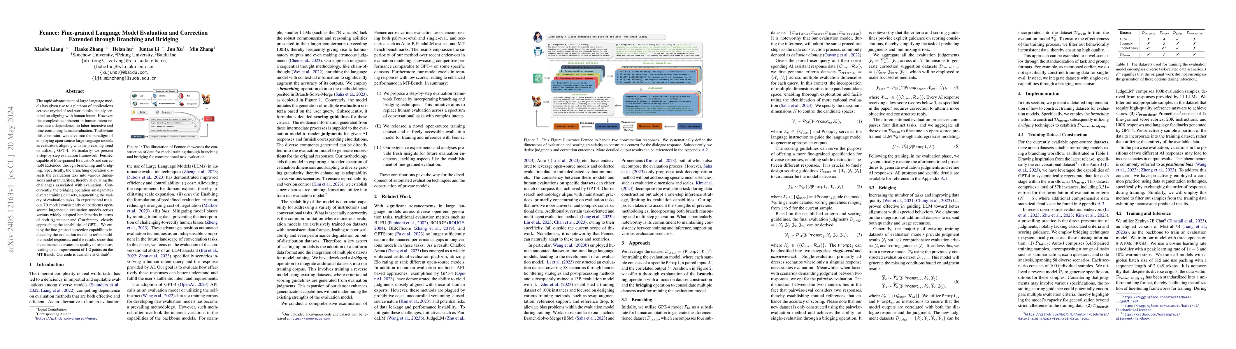 Thumbnail for Fennec: Fine-grained Language Model Evaluation and Correction Extended
  through Branching and Bridging
