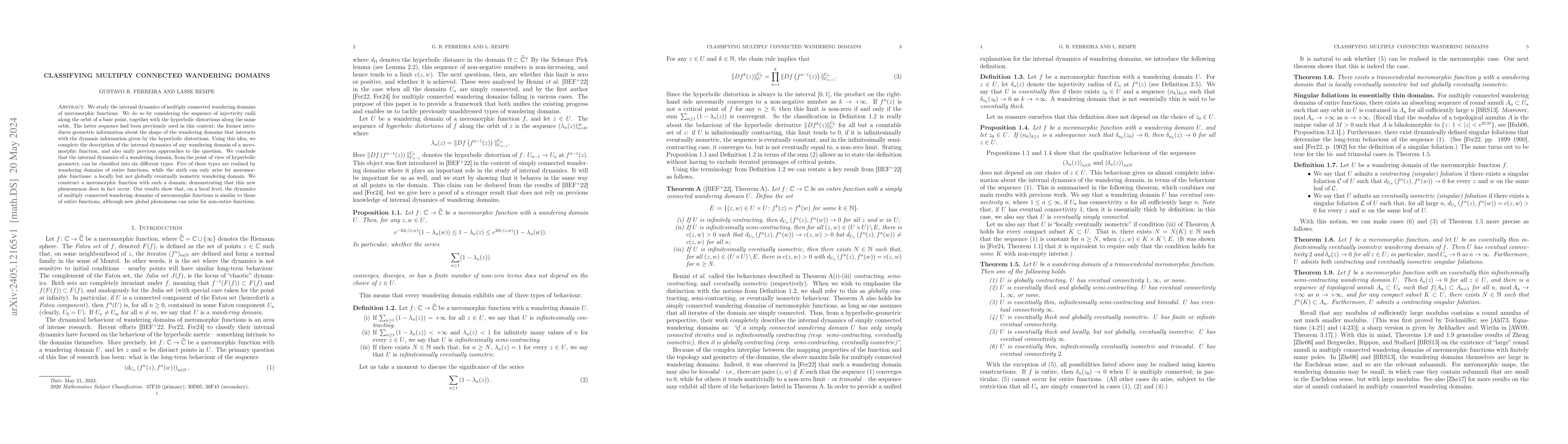Thumbnail for Classifying multiply connected wandering domains