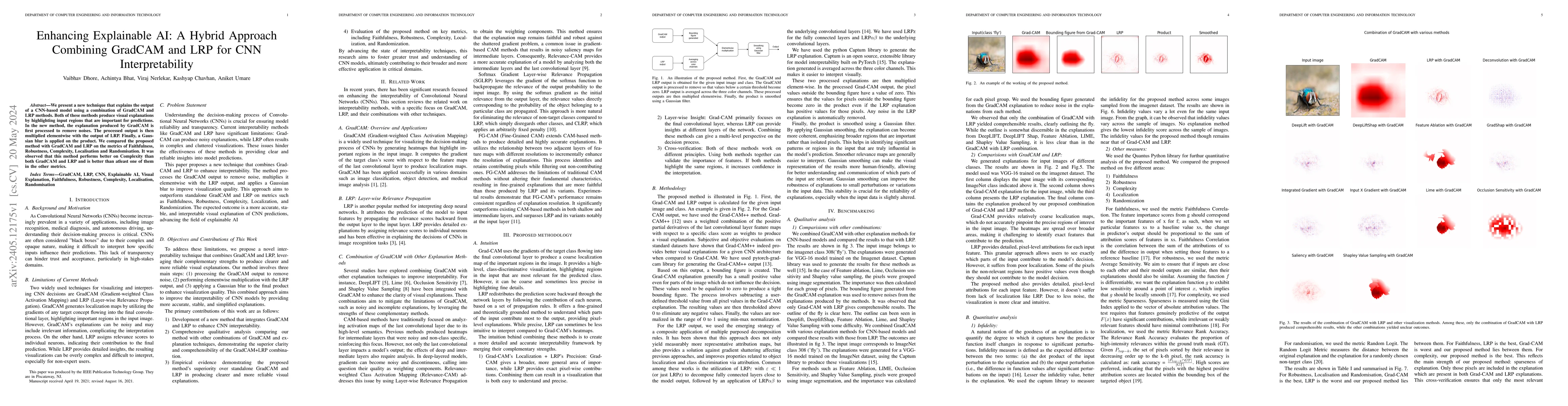 Thumbnail for Enhancing Explainable AI: A Hybrid Approach Combining GradCAM and LRP
  for CNN Interpretability