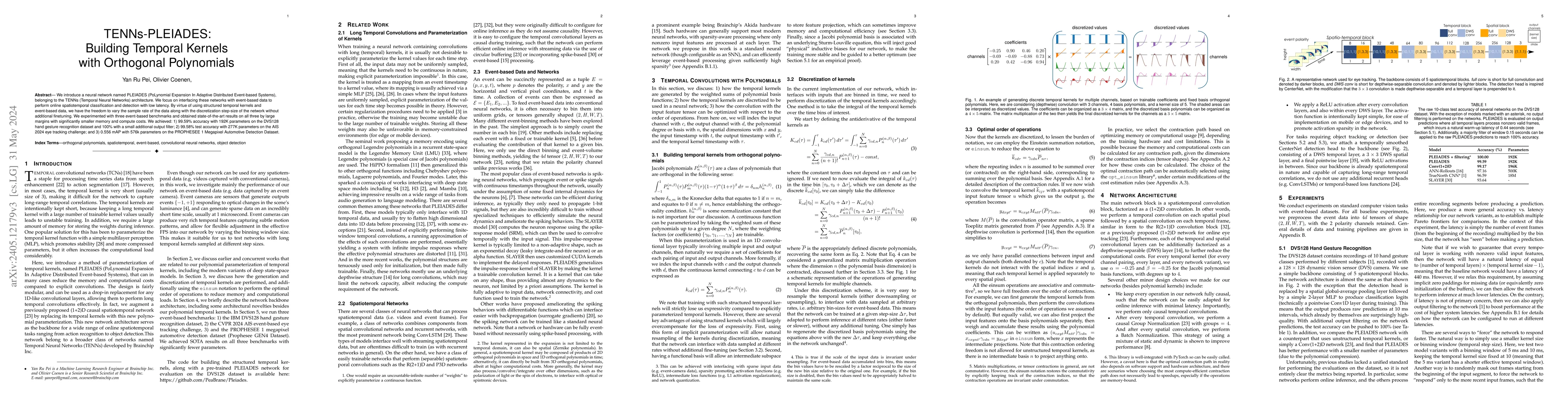 Thumbnail for TENNs-PLEIADES: Building Temporal Kernels with Orthogonal Polynomials