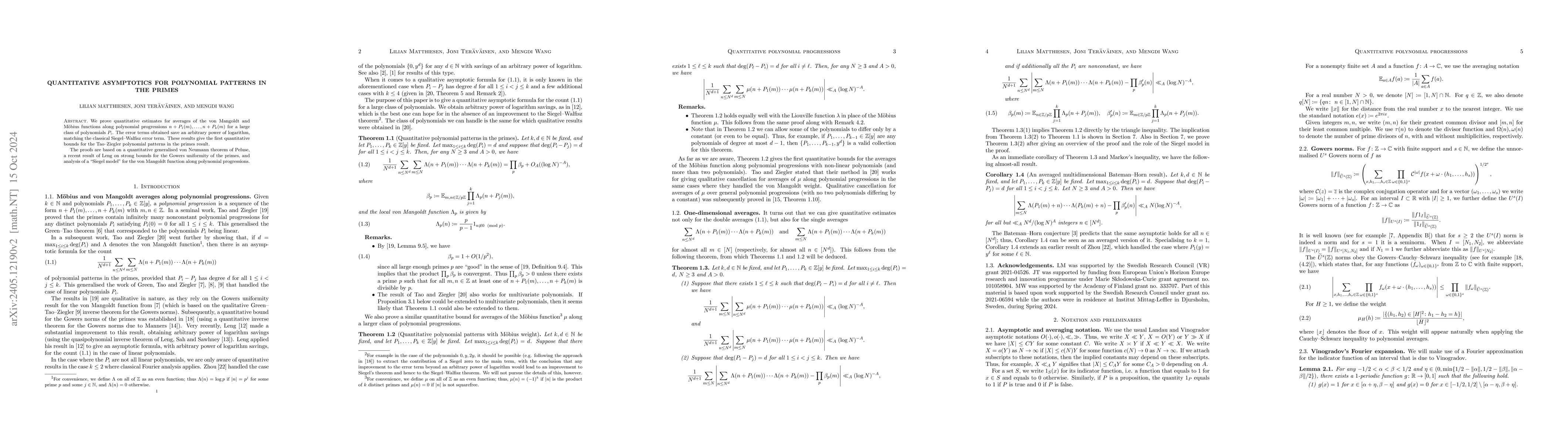 Thumbnail for Quantitative asymptotics for polynomial patterns in the primes