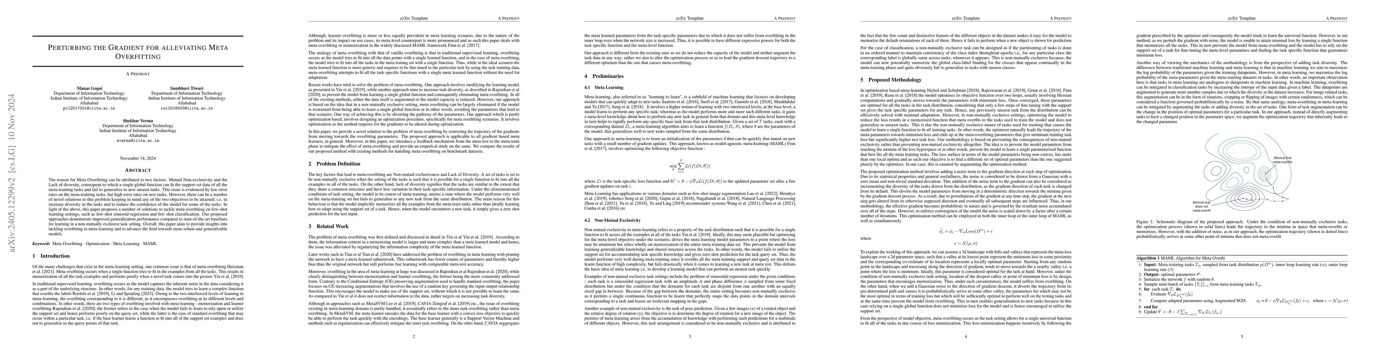Thumbnail for Perturbing the Gradient for Alleviating Meta Overfitting