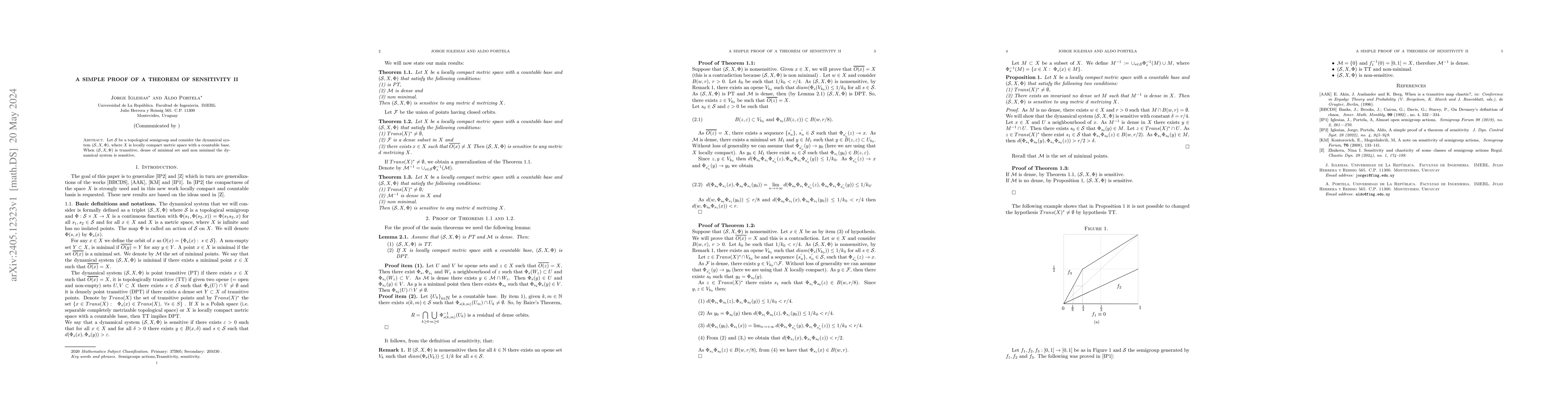 Thumbnail for A simple proof of a theorem of sensitivity II