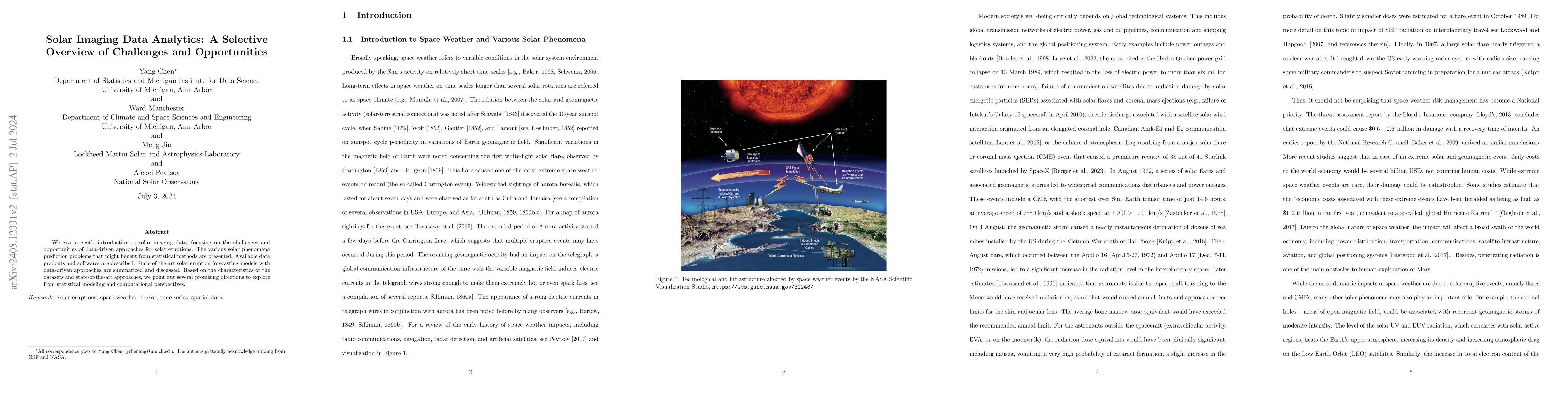Thumbnail for Solar Imaging Data Analytics: A Selective Overview of Challenges and
  Opportunities