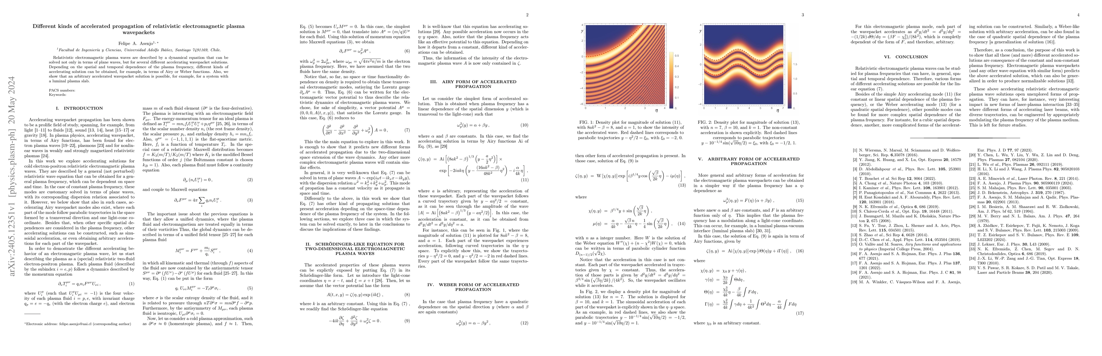 Thumbnail for Different kinds of accelerated propagation of relativistic
  electromagnetic plasma wavepackets