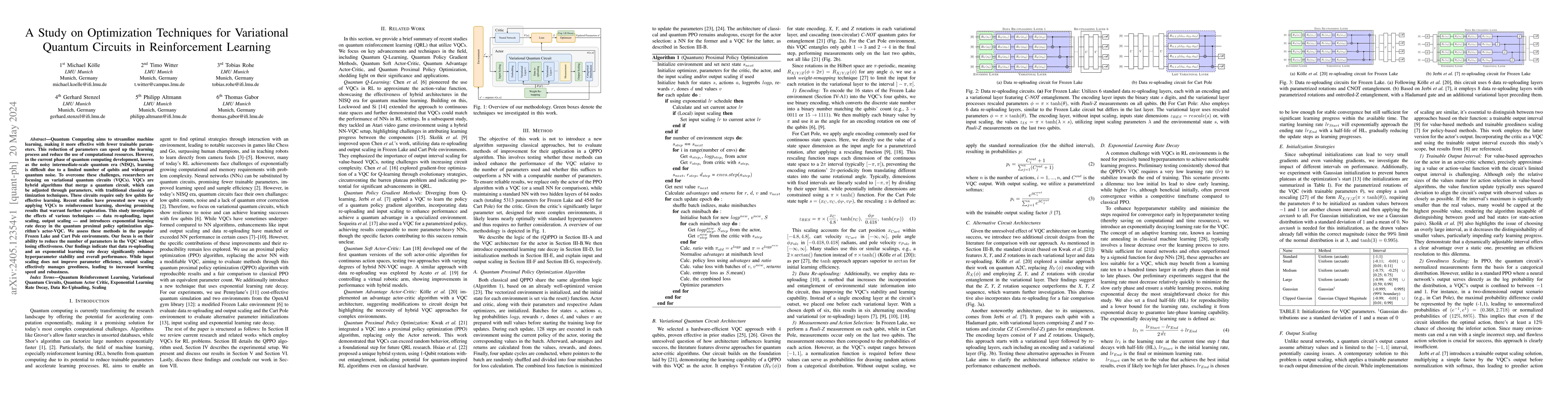 Thumbnail for A Study on Optimization Techniques for Variational Quantum Circuits in
  Reinforcement Learning