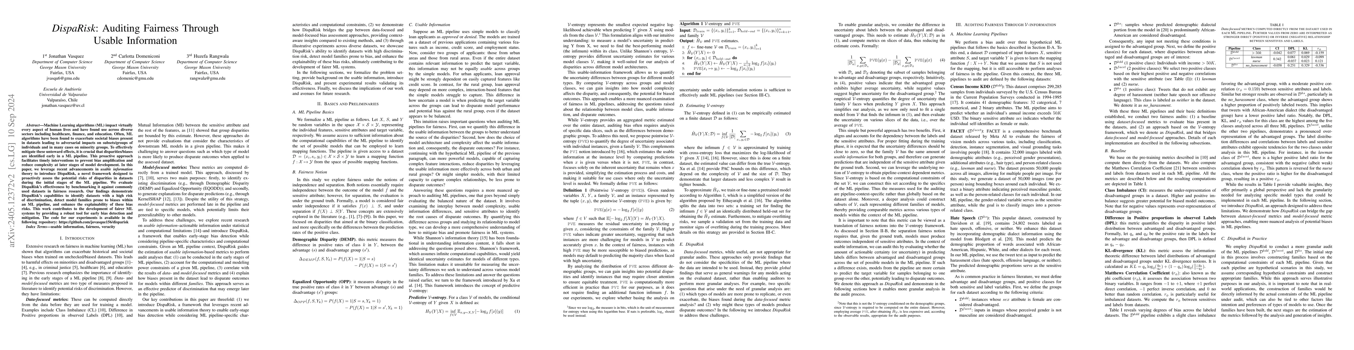 Thumbnail for DispaRisk: Assessing and Interpreting Disparity Risks in Datasets