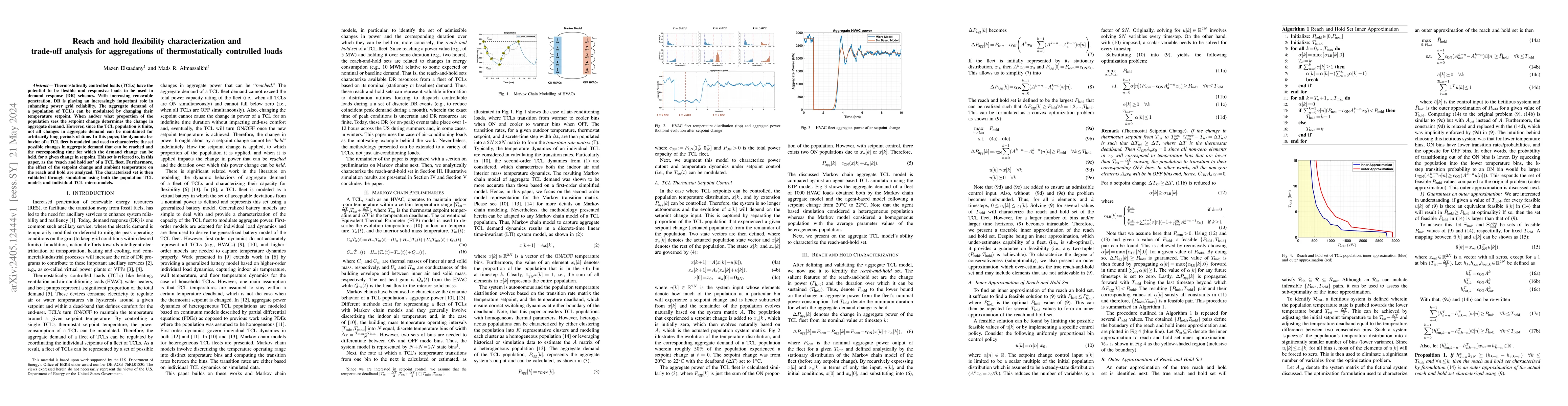 Thumbnail for Reach and hold flexibility characterization and trade-off analysis for
  aggregations of thermostatically controlled loads