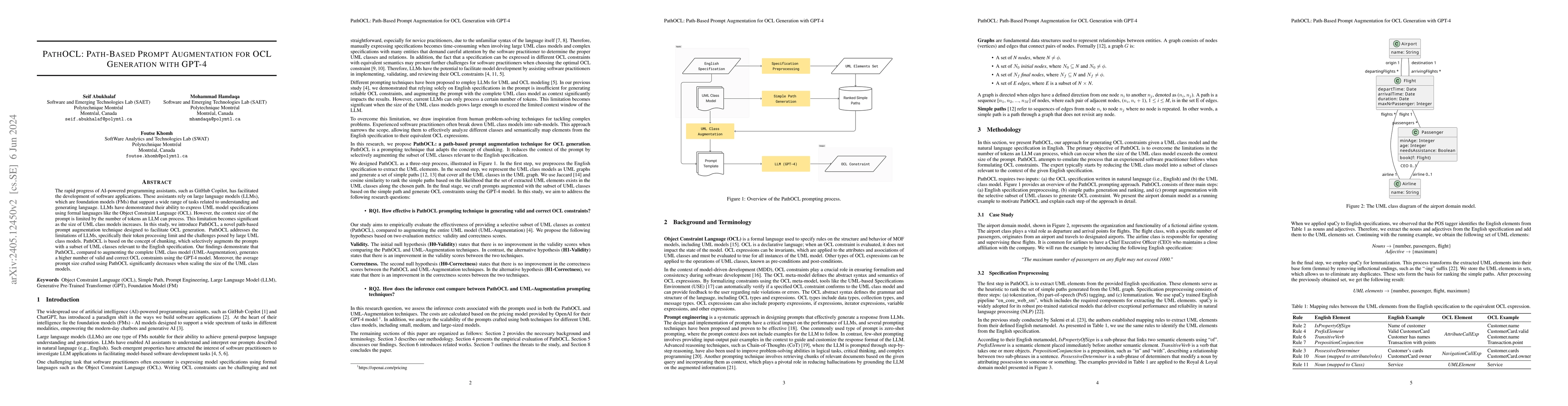 Thumbnail for PathOCL: Path-Based Prompt Augmentation for OCL Generation with GPT-4