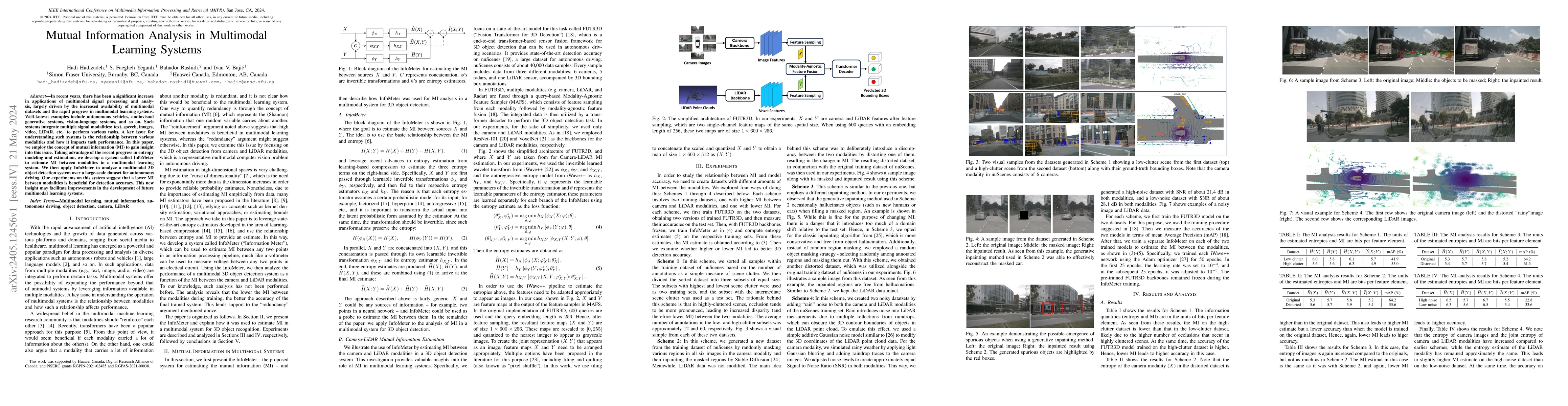 Thumbnail for Mutual Information Analysis in Multimodal Learning Systems