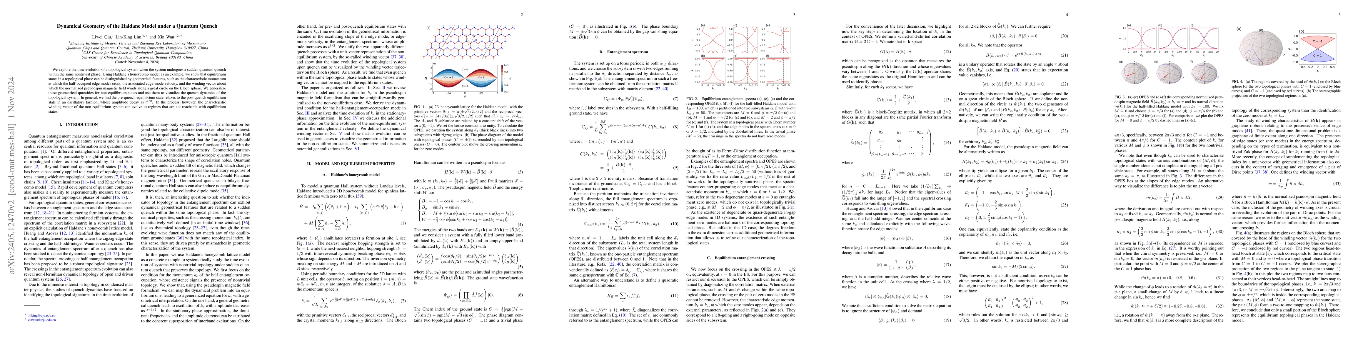 Thumbnail for Dynamical Geometry of the Haldane Model under a Quantum Quench
