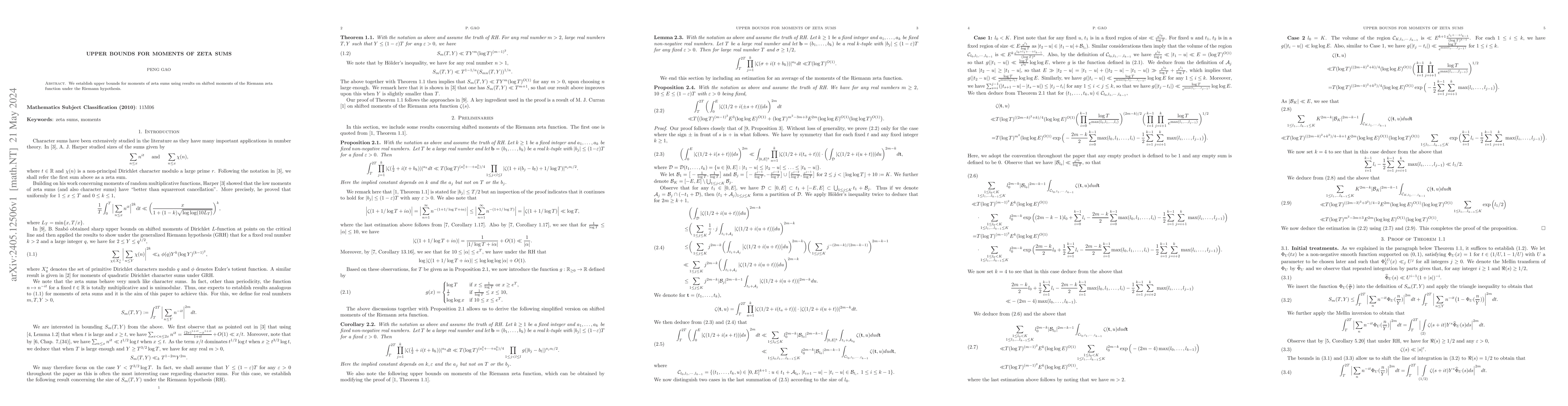 Thumbnail for Upper bounds for moments of zeta sums