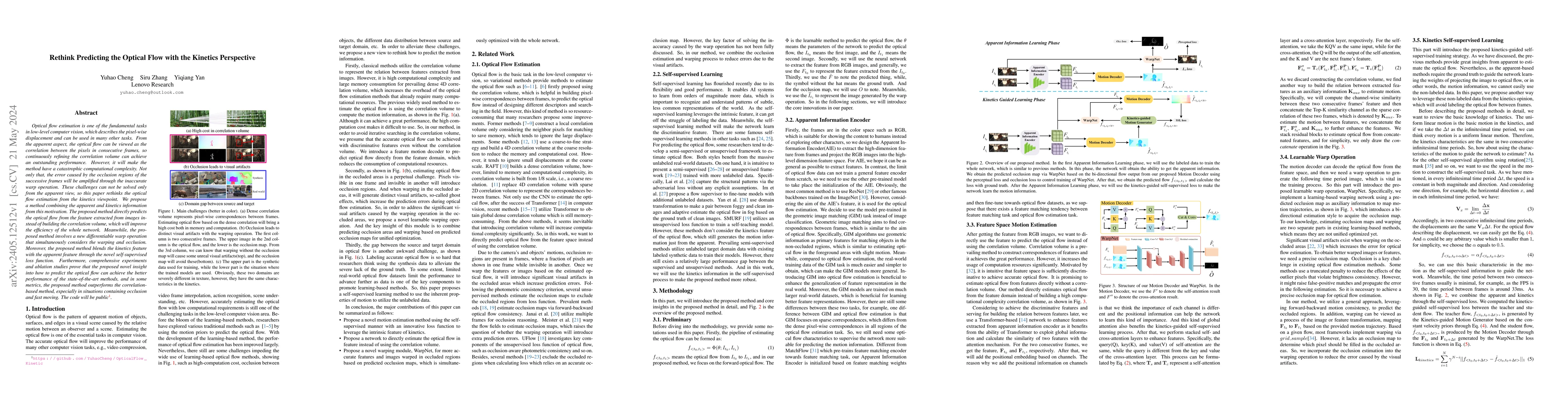 Thumbnail for Rethink Predicting the Optical Flow with the Kinetics Perspective