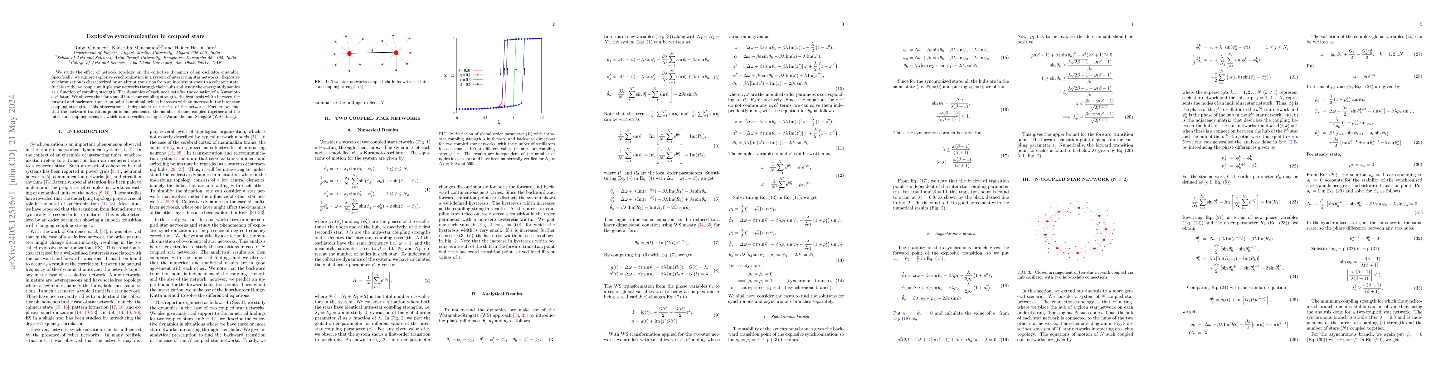 Thumbnail for Explosive synchronization in coupled stars