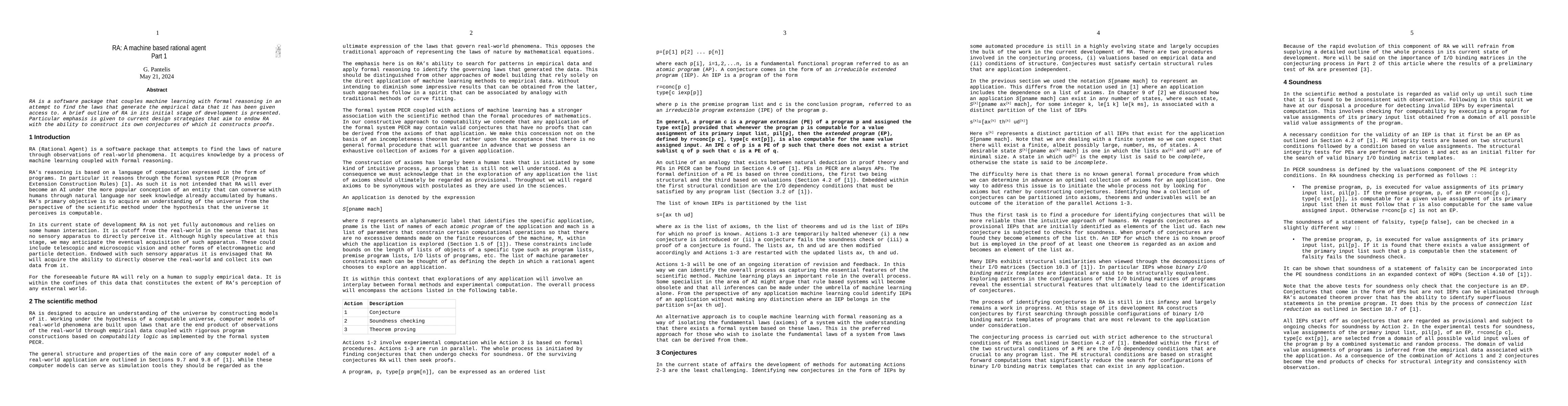 Thumbnail for RA: A machine based rational agent, Part 1