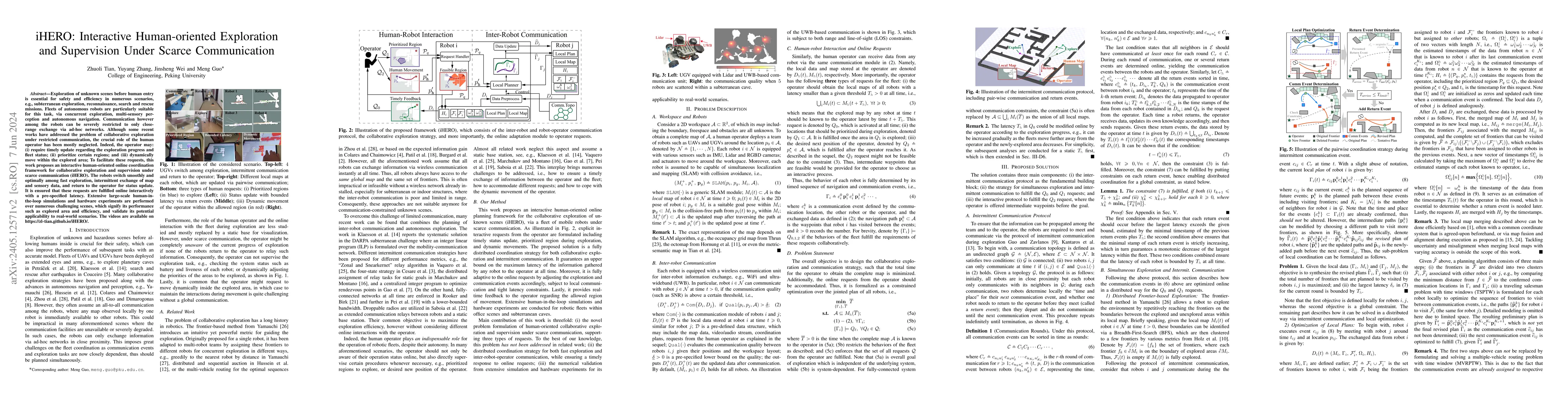 Thumbnail for iHERO: Interactive Human-oriented Exploration and Supervision Under
  Scarce Communication