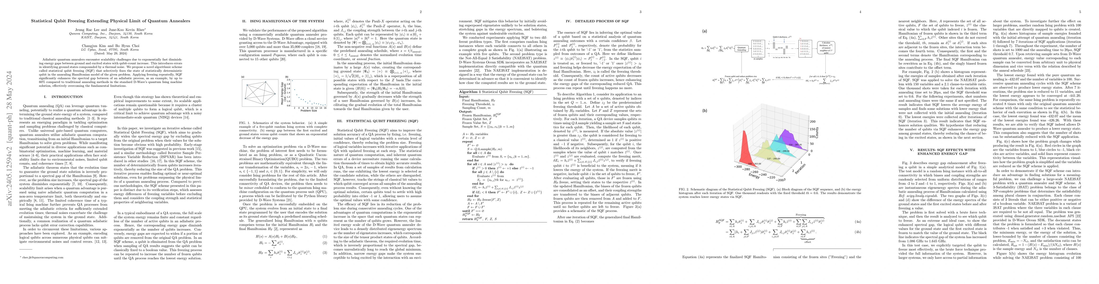 Thumbnail for Statistical Qubit Freezing Extending Physical Limit of Quantum Annealers