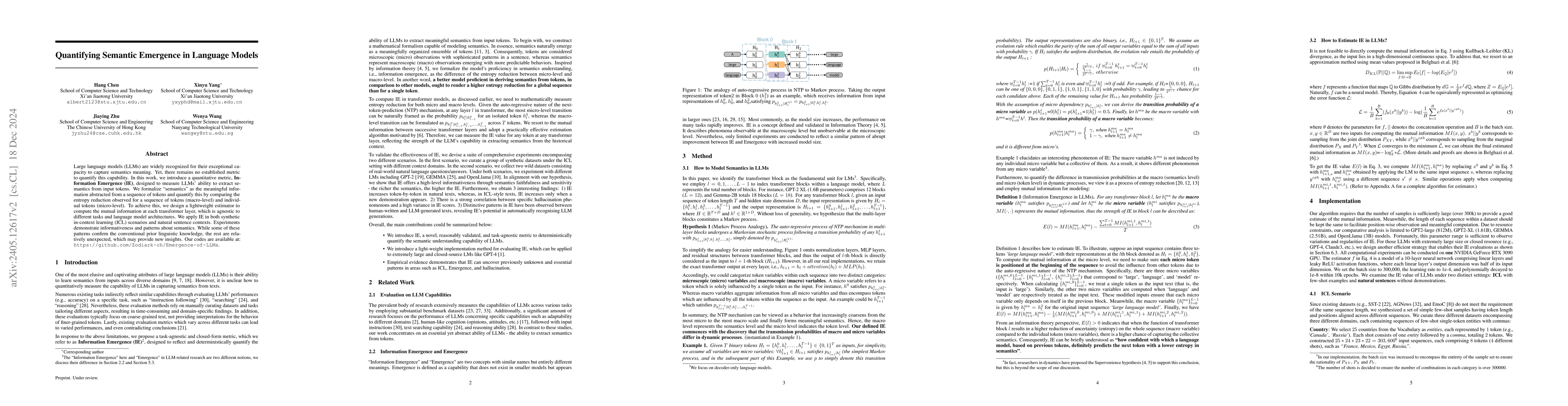 Thumbnail for Quantifying Emergence in Large Language Models