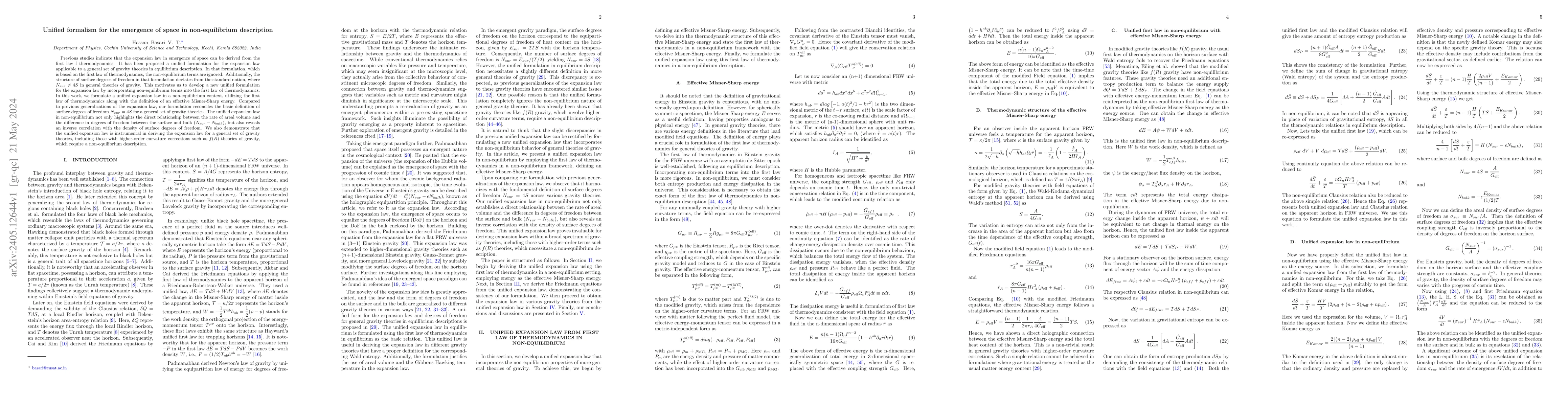Thumbnail for Unified formalism for the emergence of space in non-equilibrium
  description
